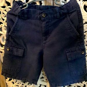 Jani and Jack Linen and Cotton Navy Shorts, Boys size 5, Adjustable waistband